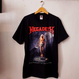 เสื้อยืดโอเวอร์ไซส์เสื้อยืด พิมพ์ลาย Megadeth BAND DISTRO Music PUNK ROCK สําหรับผู้ชาย และผู้หญิงS-3XL