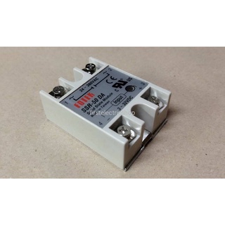 Solid State Relay SSR-50DA Input : 3-32VDC Output : 24-380VAC