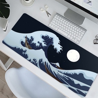 ภาพหน้าปกสินค้าGreat Wave Off Art Large Size Mouse Pad Computer Japanese Mount Fuji Koi Gaming Mousepad Gamer Desk Mat Locking Edge for CS GO ที่เกี่ยวข้อง