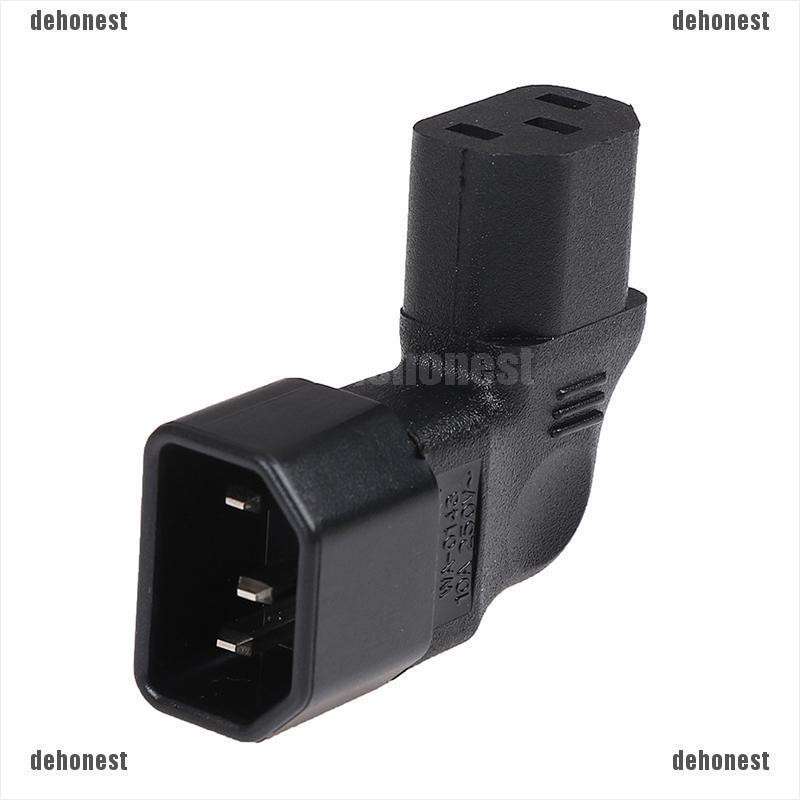 dehonest-อะแดปเตอร์ปลั๊ก-iec-มุมซ้าย-90-องศา-iec-320-c14-เป็น-c13-lcd-ทีวีติดผนัง