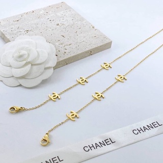 ภาพขนาดย่อของภาพหน้าปกสินค้าสายคล้องแมสCHANEL สแตนเลสสตีล จากร้าน onumas22 บน Shopee