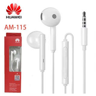 สินค้า หูฟัง Huawei earphone AM115 หูฟังแท้ หูฟังเสียงดี ไมโครโฟน หูฟังhuawei แท้ หูฟัง small talk หูฟัง หัวเว่ย