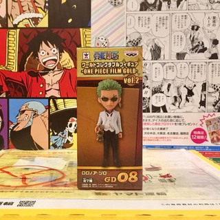 🔥 WCF one piece Film Gold วันพีซ ฟิล์มโกลด์ Zoro โซโล Gd 08 🔥 ของแท้ ญี่ปุ่น💯