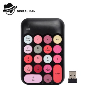 ภาพขนาดย่อของภาพหน้าปกสินค้าX910 Wireless Numeric Keypad Candy Mini แป้นตัวเลข Digital Man จากร้าน westvirginia267.th บน Shopee