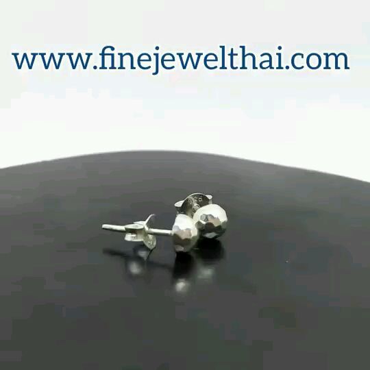 finejewelthai-ต่างหู-ต่างหูเงิน-เงินแท้-925-ออกแบบพิเศษ-e104500h