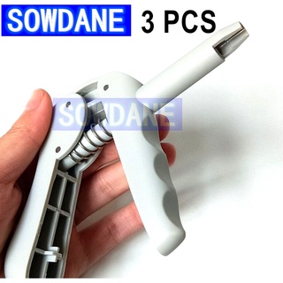 3 pieces Dental Composite Gun Dispenser Mixing Dispenser gun Autoclavable Applicator for Unidose Compules Plastic syring