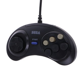 จอยเกม แบบมีสาย 6 ปุ่ม สําหรับ Mega Drive Megadrive Sega MD Genesis