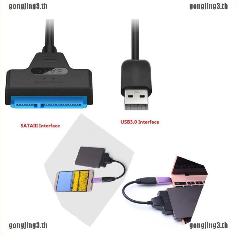 ภาพสินค้าGing อะแดปเตอร์แปลงฮาร์ดดิสก์ไดรฟ์ SSD USB 2.0 เป็น SATA 22 Pin สําหรับแล็ปท็อป จากร้าน gongjing3.th บน Shopee ภาพที่ 2