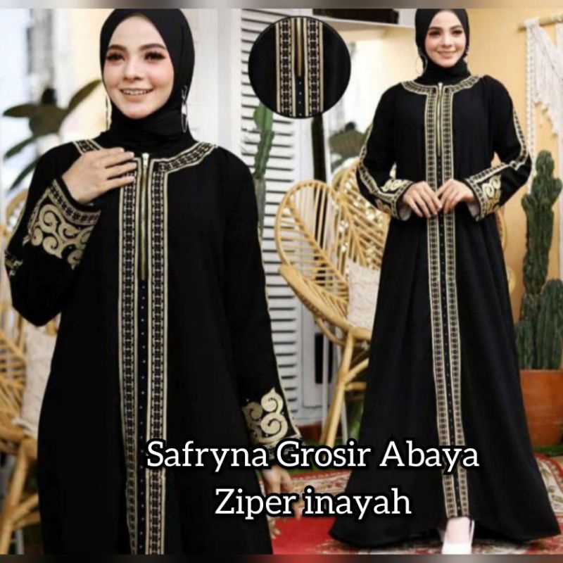ภาพหน้าปกสินค้าใหม่ ชุดแม็กซี่เดรส ปักลาย Abaya Gamis Htm Saudi Arabia Zephy Umrah Hawa1227 brown สําหรับคุณแม่ คู่รัก ️ เด็กโดย safryna ขายส่ง abaya จากร้าน safryna_grosir_abaya.th บน Shopee