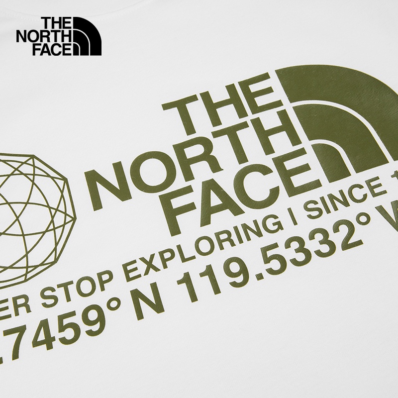 เสื้อยืดพิมพ์ลายแฟชั่น-thenorthface-north-เสื้อยืดแขนสั้นสไตล์คู่รัก-outdoor-breathable-new