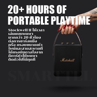 Marshall stockwell ii ลำโพงบลูทูธ ทองดำ ลำโพง Bluetooth Speaker ไร้สายลำโพงพกพา ลำโพงคอมพิวเตอร์ ลำโพงบลูทูธเบสหนัก จริง