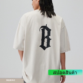 เสื้อยืดคอกลม แขนสั้น ผ้าฝ้าย ทรงหลวม ขนาดใหญ่ สําหรับผู้ชาย ไซซ์