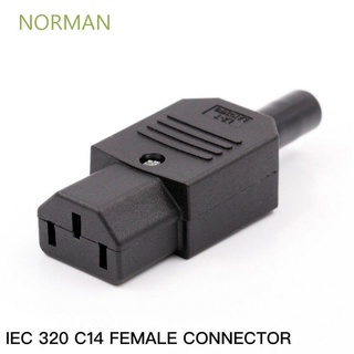 ภาพหน้าปกสินค้าNorman ปลั๊กซ็อกเก็ตเชื่อมต่อ 3 Pin Iec Female & Male 10A 250V Rewirable C13 C14 / หลากสี ซึ่งคุณอาจชอบสินค้านี้