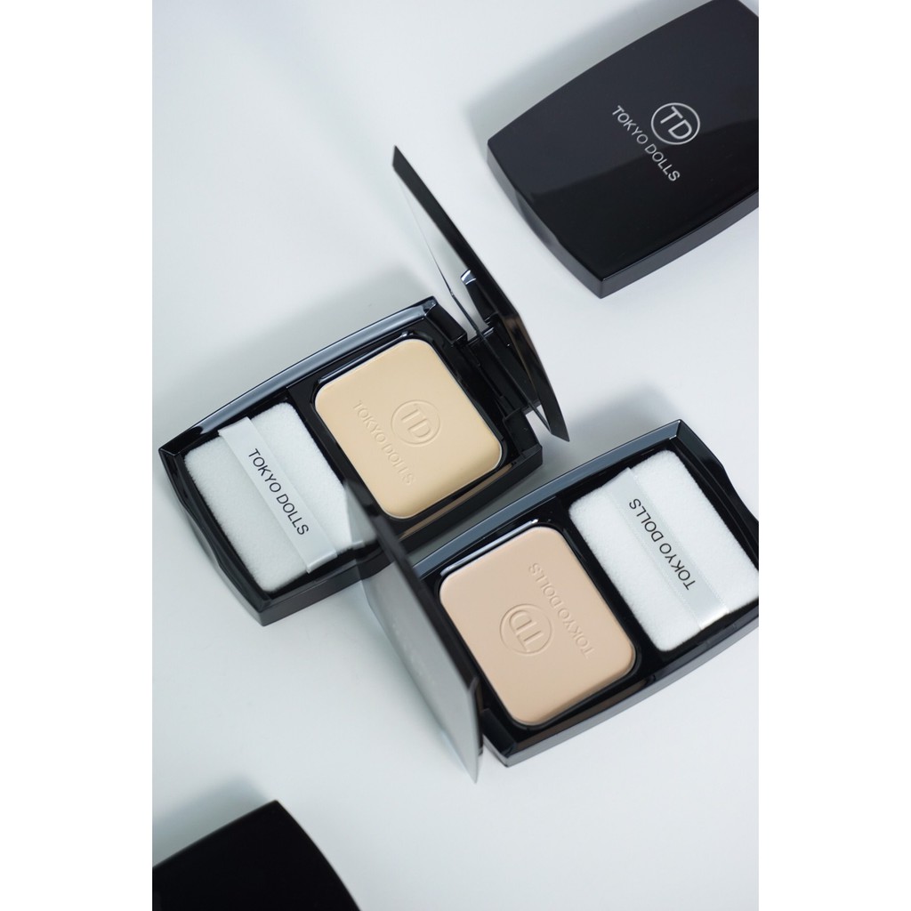 tokyodolls แป้งพัฟ คุมมัน กันน้ำ กันเหงื่อ Tokyo Dolls Perfect Mineral Powder SPF 20  PA++ | Shopee Thailand