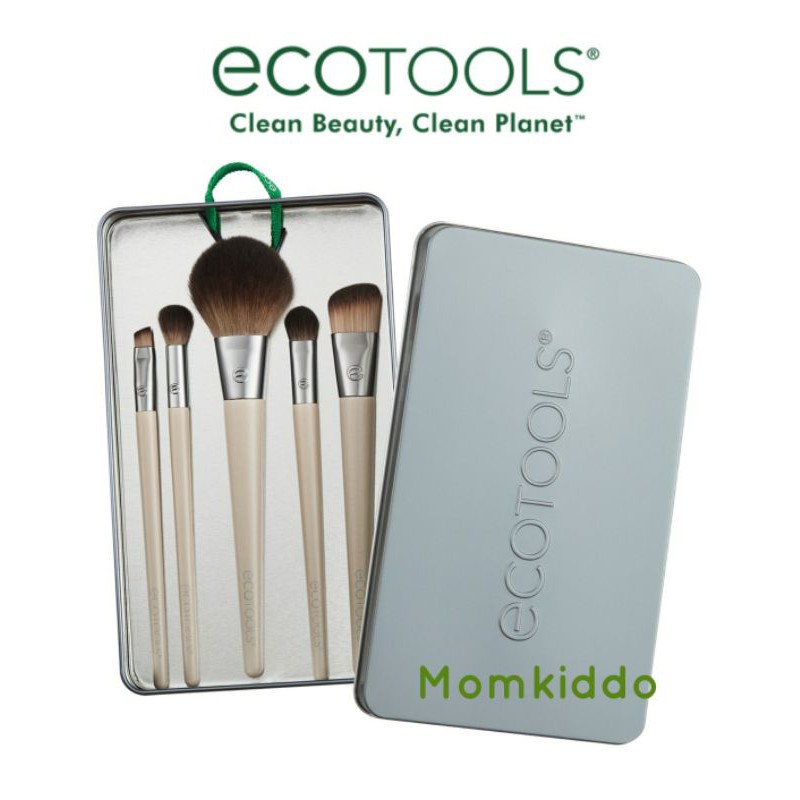 ของแท้100-ชุดแปรงแต่งหน้า-ตา-ecotools-start-the-day-beautifully-defined-eye-kit-5-piece-set-amp-storageพร้อมกล่องเก็บ