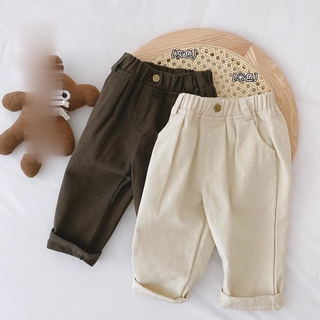 Spring Autumn Baby Korean Style Fashion Solid Color Casual Pants