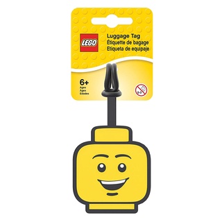 LEGO ป้ายติดกระเป๋าเลโก้ ป้ายห้อยกระเป๋าเดินทาง ICONIC BOY FACE BAG TAG ลิขสิทธิ์แท้