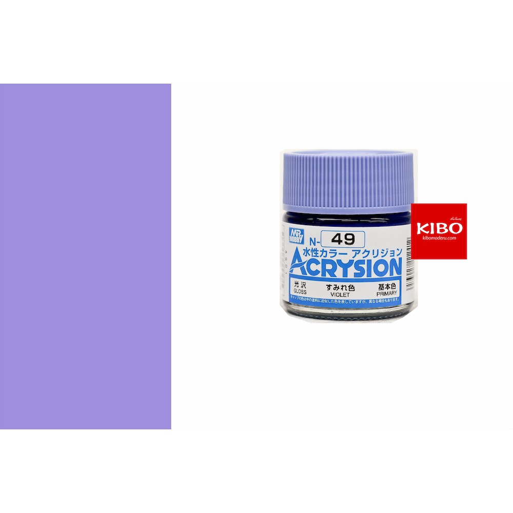 สีสูตรน้ำ ACRYSION COLOR N49 VIOLET (Gloss) 10ml | Shopee Thailand