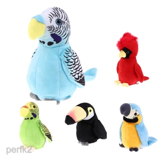 ▦✣[perfkfcMY] Plush Stuffed Toys Cartoon Talking Parrot Toy Kids Children Gift