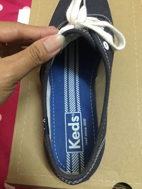 ของแท้-keds-champion-navy-canvas-ไซส์-35-5-ใส่-2-ครั้งของแม่ค้าเอง