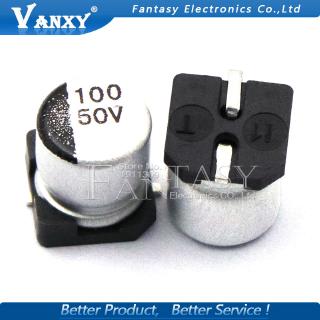 ภาพหน้าปกสินค้า10PCS Electrolytic capacitor 50V100UF 8*10mm SMD aluminum electrolytic capacitor 100uf 50v ซึ่งคุณอาจชอบราคาและรีวิวของสินค้านี้