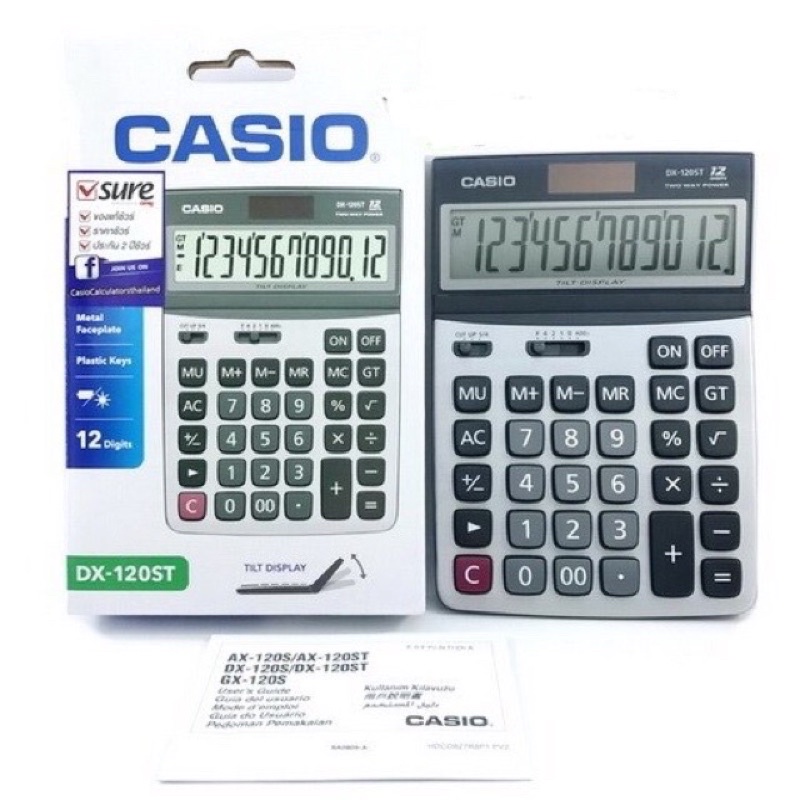 ภาพหน้าปกสินค้าเครื่องคิดเลขหักจอได้ Casio DX-120ST เครื่องคิดเลขตั้งโต๊ะคาสิโอ ของใหม่ เหมาะกับนักเรียน นักศึกษา หรือใช้ในออฟฟิศ กดนุ่ม สัมผัสเยี่ยม เป็น ของติดอันดับของ casio เลยทีเดียว จากร้าน mrfinance บน Shopee