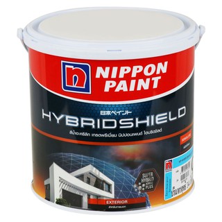 สีน้ำทาภายนอก NIPPON PAINT HYBRIDSHIELD BASE C กึ่งเงา 1 แกลลอน สีน้ำอะคริลิกแท้ 100% พร้อมเทคโนโลยีเฉพาะที่เป็นอณูเม็ดส