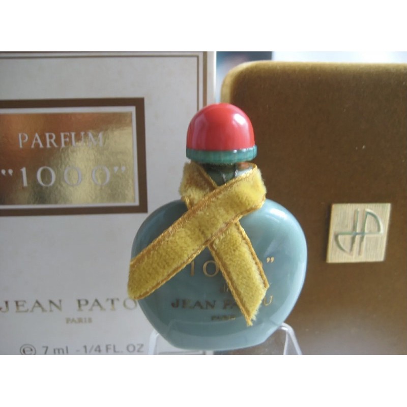 vtg-1000-by-jean-patou-7ml-parfum-splash-jade-bottle-cellophane-sealed-discontinued-1982-hard-to-find