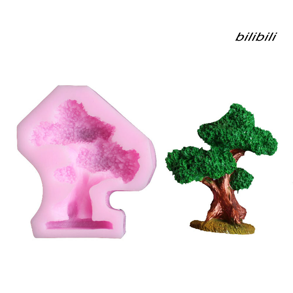 biln-bilibili-แม่พิมพ์ซิลิโคน-รูปต้นไม้-ไม่เหนียวติด-สําหรับทําเค้ก-ช็อคโกแลต-ฟองดองท์-เบเกอรี่-diy