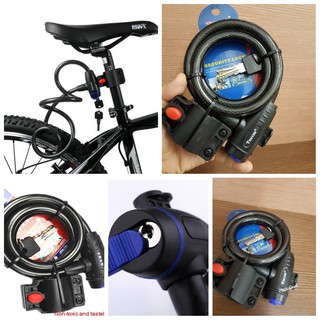 TONYON BIKE BICYCLE SECURITY LOCK สลิงล๊อคจักรยาน มอเตอร์ไซด์ บ้านใช้กุญแจแบบแบนขันคลายล๊อค TY-588E