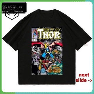 เสื้อยืด พิมพ์ลาย Marvel THOR | เสื้อยืด พิมพ์ลายการ์ตูน Love AND THUNDER VINTAGE | เสื้อยืด ขนาดใหญ่ สําหรับผู้หญิง และ