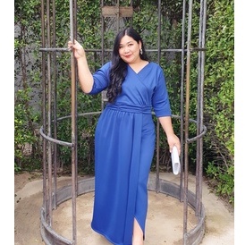 beforediet-ชุดออกงาน-ชุดราตรีสาวอ้วน-ชุดเพื่อนเจ้าสาวสาวอวบอ้วนไซส์ใหญ่plussize-รุ่นrose-dress-พร้อมส่ง-9-สี