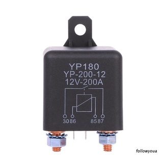 Folღ สวิทช์รีเลย์มอเตอร์ 12V/24V Dc 200A สําหรับรถยนต์รถบรรทุก