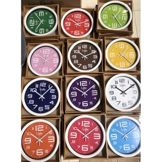 นาฬิกาติดผนัง Lucky มี15 รุ่นให้เลือก นาฬิกาแขวนผนัง รุ่น 109  8 นิ้ว  รุ่น S44  10 นิ้ว ทรงกลม นาฬิกาแขวน แบบเดินกระตุก