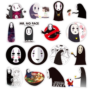 50แผ่น NOFACE ผีไร้หน้า พีวีซี กันน้ำ สติ๊กเกอร์ Sticker