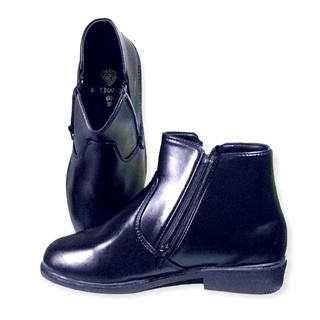 CHEN DIAMOND รองเท้าของแท้ สำหรับผู้ชาย รองเท้าหนังทรงคัชชูแบบมีซิป รุ่น 607 สีดำ ไซส์ 38-50