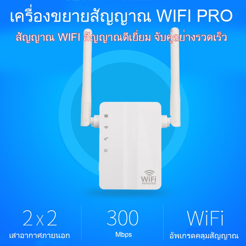 เครื่องขยายสัญญานเน็ต-wifi-ตัวขยายสัญญาณ-wifi-300mbps-ตัวกระจายสัญญาณเน็ต-แรงทั่วบ้าน-ง่ายๆ-เพียงเสียบปลั๊ก