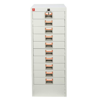 File cabinet CABINET 10 DRAWERS LUCKY WORLD CDX-10-TG GREY Office furniture Home &amp; Furniture ตู้เอกสาร ตู้ลิ้นชักเหล็ก 1