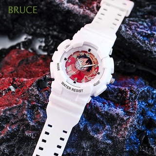 Bruce นาฬิกาข้อมือควอตซ์ บางพิเศษ กันน้ํา ลายการ์ตูนลูฟี่ สไตล์เกาหลี เครื่องประดับ สําหรับเด็กผู้ชาย ผู้หญิง