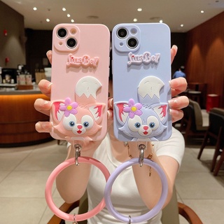 Compatible For Samsung Galaxy A23 A14 A34 A54 A03S A02S A12 M12 A22 LTE M32 M22 A21S A02 M02 A32 A72 A52 A52S A11 M11 A31 A71 A51 A70 A10S A20S A30S A50S A10 M10 A20 A30 A50 A7 2018 เคสโทรศัพท์มือถือ ซิลิโคน ลาย LinaBell 3D น่ารัก พร้อมสายคล้อง สําหรับ
