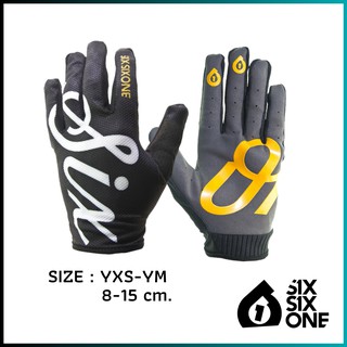 ถุงมือจักรยาน 661 YOUTH COMP GLOVE BLACK SCRIPT