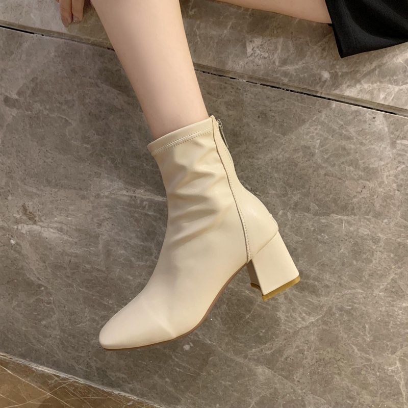 รองเท้าบูท-hot-sale-รองเท้าบูทมาร์ตินหญิงสไตล์อังกฤษปี-2020-ใหม่ฤดูใบไม้ผลิและฤดูใบไม้ร่วงรองเท้าส้นเดี่ยวส้นหนาตาข