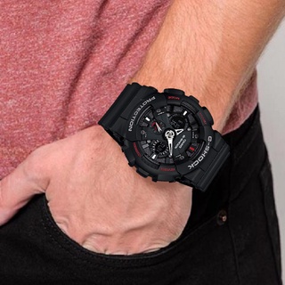นาฬิกา dw นาฬิกา Casio นาฬิกาข้อมือผู้ชาย สายเรซิ่น รุ่น GA-120-1A สีดำ รับประกันห1ปี