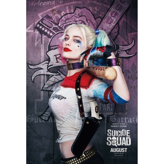 โปสเตอร์ หนัง Suicide Squad 2016 HARLEY QUINN POSTER 24”x35” Inch Antihero DC Comics Margot Robbie