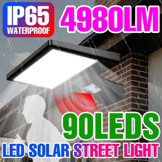 Ip65 โคมไฟถนน Led พลังงานแสงอาทิตย์ กันน้ํา โคมไฟติดผนัง เซ็นเซอร์ตรวจจับการเคลื่อนไหว โคมไฟติดผนัง สวน ความปลอดภัย โคมไฟ Led แสงแดด