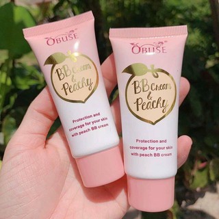 OBUSE BB CREAM &amp; PEACHY /BBพีชขอบทอง