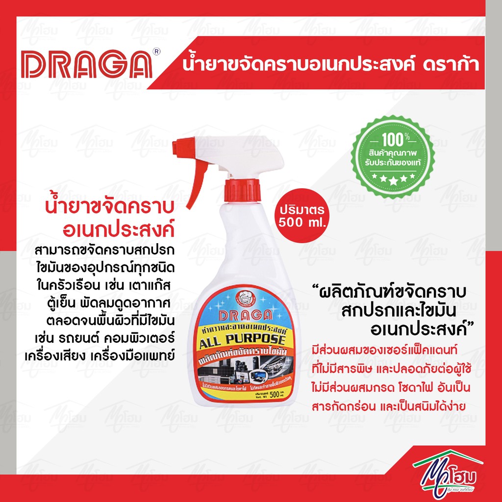 สเปรย์-ขจัดคราบสกปรกและไขมันอเนกประสงค์-draga-d963-เช็ดครัว-เช็ดล้อ-ทำความสะอาด