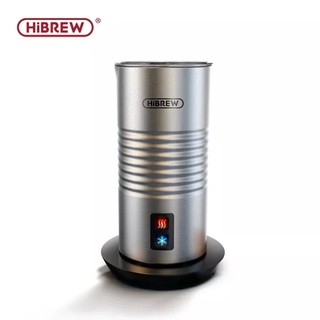 HiBREW เครื่องตีฟองนมไฟฟ้า | เครื่องทำฟองนมแบบใช้คู่แบบเย็น/ร้อนแบบอัตโนมัติเต็มรูปแบบ | สำหรับคาปูชิโน่, ลาเต้, ช็อคโกแลตร้อน, นมร้อนเย็นอัตโนมัติ 400W