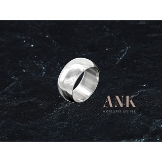 Artisan by NK - แหวนเงินแท้ แหวนปลอกมีด แหวนผู้ชาย หน้ากว้าง 10มม