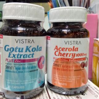 ภาพขนาดย่อของภาพหน้าปกสินค้าVistra Acerola Cherry 1,000 mg 45 Tabs
วิสทร้า อะเซโรลาเชอร์รี่วิสทร้า+ โกตูโคลา เอ็กซ์แทร็คซ์ พลัส ซิงค์ (30แคปซูล) จากร้าน tomwanzade บน Shopee